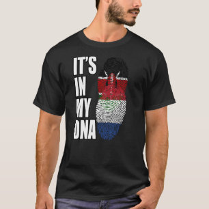 Camiseta Bandera Del Patrimonio De ADN De Mezcla Kenia Y Ho