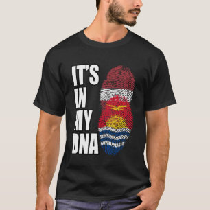 Camiseta Bandera del patrimonio de ADN mixto de Kiribati y
