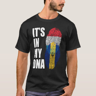 Camiseta Bandera del patrimonio de ADN mixto de Luxemburgo