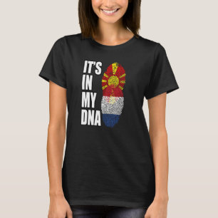 Camiseta Bandera del patrimonio de ADN mixto holandés y mac