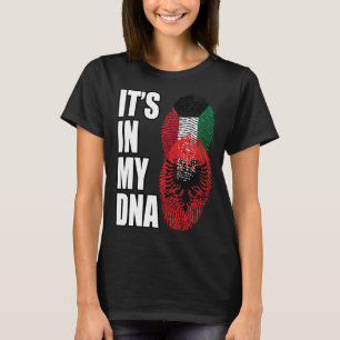 Camiseta Bandera del patrimonio de ADN mixto kuwaití y alba