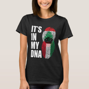 Camiseta Bandera del patrimonio de ADN mixto libanés y kuwa