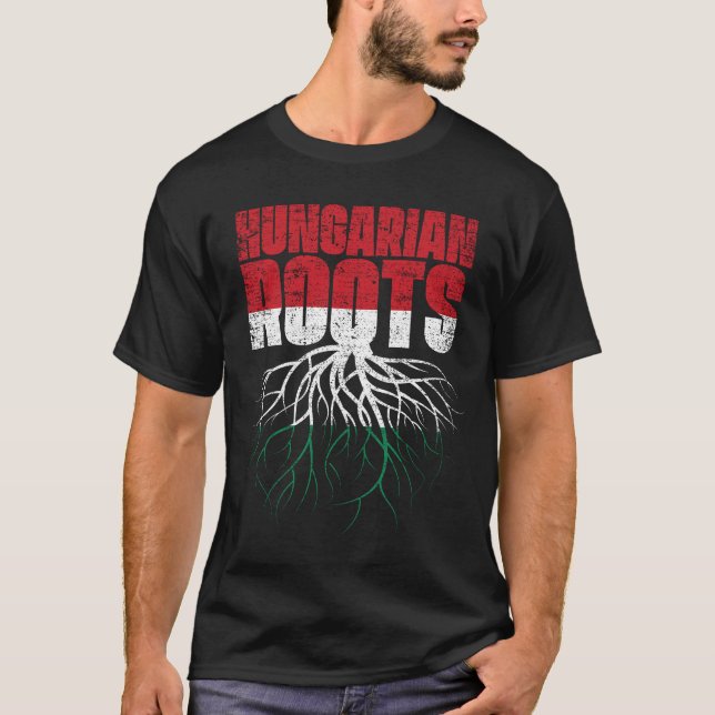 Camiseta Bandera del Patrimonio de Hungría (Anverso)