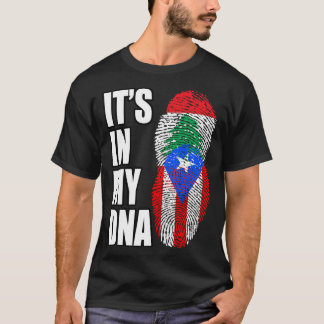 Camiseta Bandera Del Patrimonio De La Herencia De ADN Liban