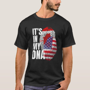 Camiseta Bandera Del Patrimonio De La Mezcla Canadiense Y A