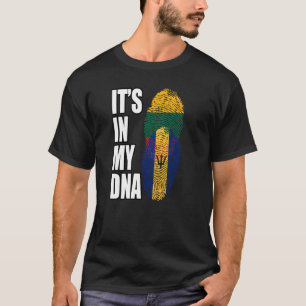 Camiseta Bandera Del Patrimonio De La Mezcla De ADN De Barb