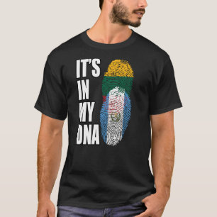 Camiseta Bandera Del Patrimonio De La Mezcla De ADN De Guat