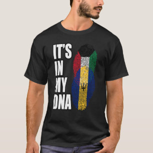 Camiseta Bandera Del Patrimonio De La Mezcla De ADN De Kuwa