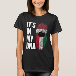 Camiseta Bandera Del Patrimonio De La Mezcla De ADN De Kuwa