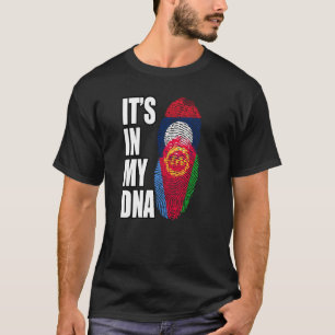 Camiseta Bandera Del Patrimonio De La Mezcla De ADN De Laos