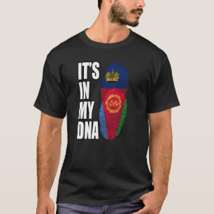 Camiseta Bandera Del Patrimonio De La Mezcla De ADN De Liec