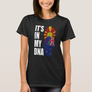Camiseta Bandera Del Patrimonio De La Mezcla De ADN De Nuev