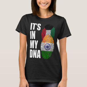 Camiseta Bandera Del Patrimonio De La Mezcla De Kuwait E In