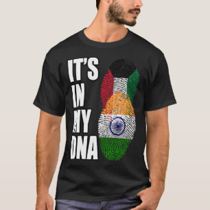 Camiseta Bandera Del Patrimonio De La Mezcla De Kuwait E In