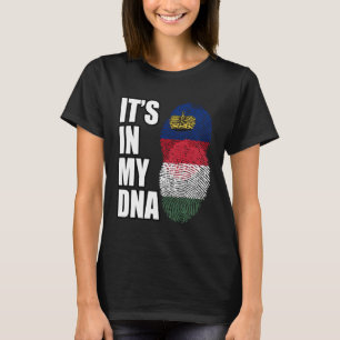 Camiseta Bandera Del Patrimonio De La Mezcla De Liechtenste