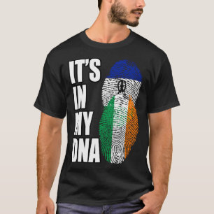 Camiseta Bandera Del Patrimonio De La Mezcla Irlandesa Y Ba