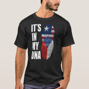 Camiseta Bandera del Patrimonio de la Mezcla Liberiana y Ch