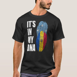 Camiseta Bandera Del Patrimonio De La Mezcla Moldava Y Micr