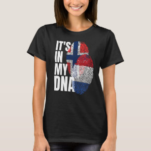 Camiseta Bandera Del Patrimonio De La Mezcla Noruego Y Neer