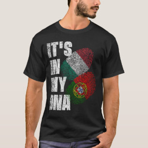Camiseta Bandera Del Patrimonio De La Mezcla Portuguesa E I