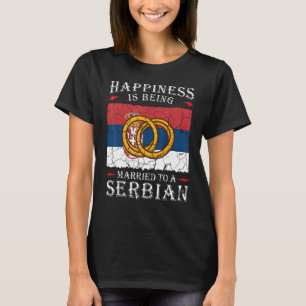 Camiseta Bandera del patrimonio de la República Boda Serbia