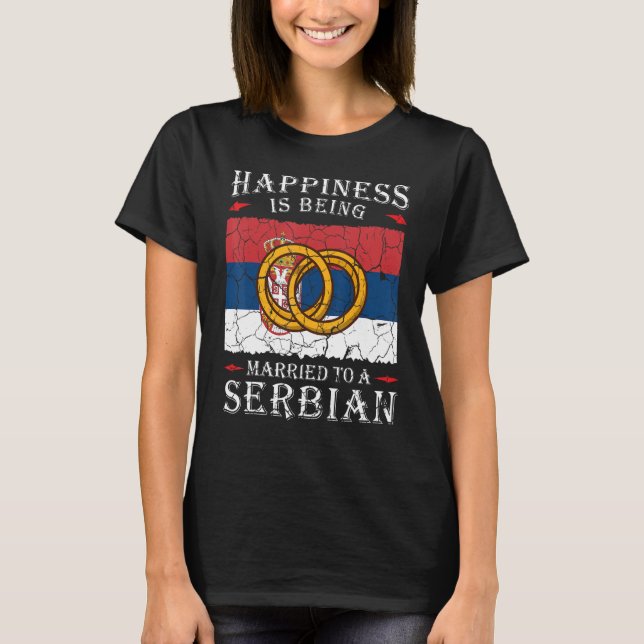 Camiseta Bandera del patrimonio de la República Boda Serbia (Anverso)
