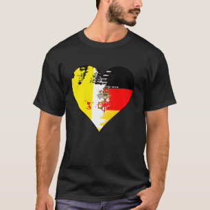 Camiseta Bandera del patrimonio del corazón alemán y del Va