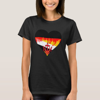 Camiseta Bandera del Patrimonio del Corazón de Alemania y B