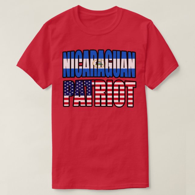 Camiseta Bandera del Patrimonio del Orgullo Nicaragüense Es (Diseño del anverso)