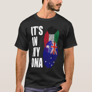 Camiseta Bandera Del Patrimonio Mezcla De Adn Kuwaití Y Aus