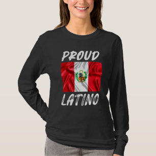 Camiseta Bandera del Perú del mes de la herencia hispana la