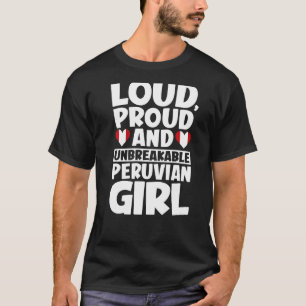 Camiseta Bandera del Perú Orgullosos Hombres y Mujeres 1