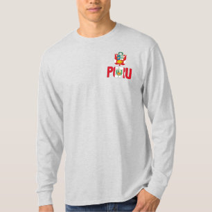 Camiseta Bandera del Perú y Patriótico del Escudo de Armas