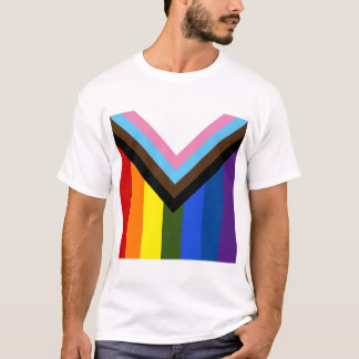 Camiseta Bandera del progreso del orgullo