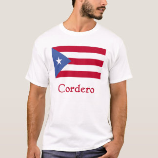 Camiseta Bandera del puertorriqueño de Cordero