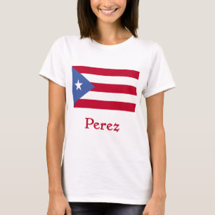 Camiseta Bandera del puertorriqueño de Pérez