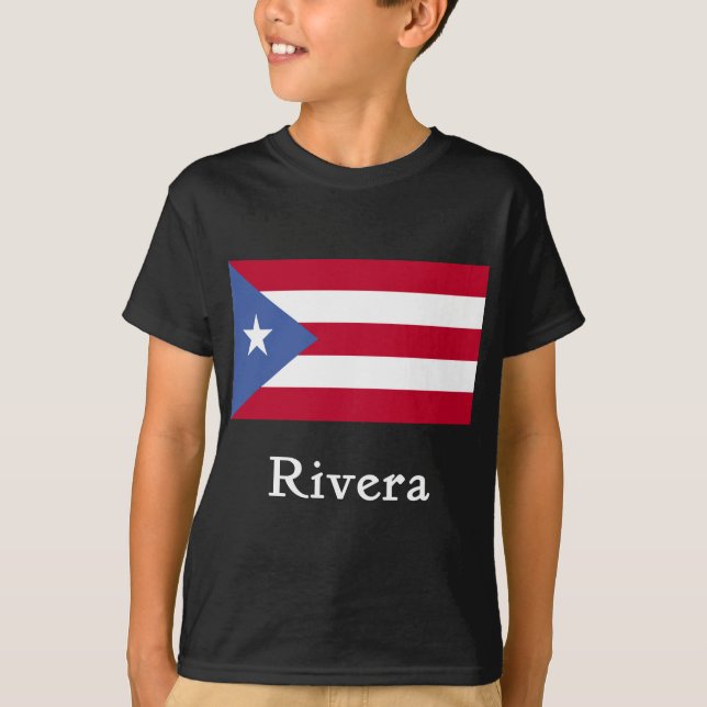 Camiseta Bandera del puertorriqueño de Rivera (Anverso)