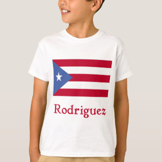 Camiseta Bandera del puertorriqueño de Rodriguez