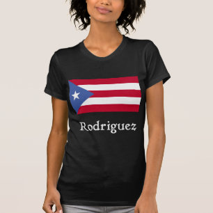 Camiseta Bandera del puertorriqueño de Rodriguez