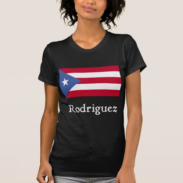 Camiseta Bandera del puertorriqueño de Rodriguez (Anverso)