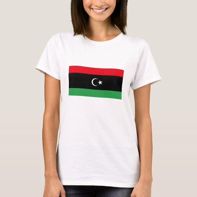 Camiseta Bandera del Reino de Libia (1951-1969) (Anverso)