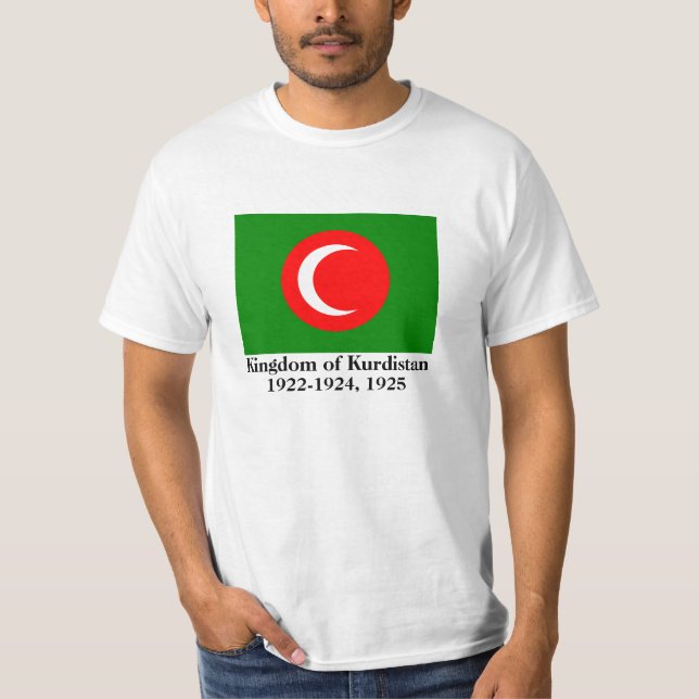 Camiseta Bandera del Reino del Kurdistán (1922-1924, 1925) (Anverso)