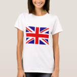 Camiseta Bandera del Reino Unido<br><div class="desc">gran,  gran,  británico,  bandera,  real,  boda,  william,  kate,  príncipes,  catherine,  middleton,  reino unido,  gbr,  británico,  inglaterra,  princesa,  inglaterra, </div>