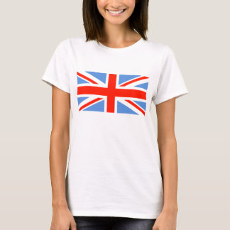 Camiseta Bandera del Reino Unido de la Unión Roja Blanca y 
