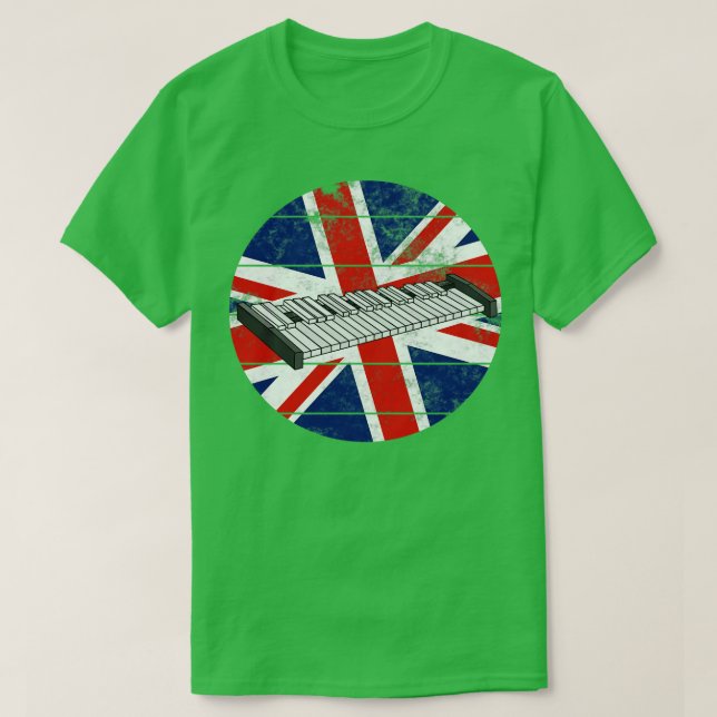 Camiseta Bandera del Reino Unido de Xilófono Gran Bretaña P (Diseño del anverso)