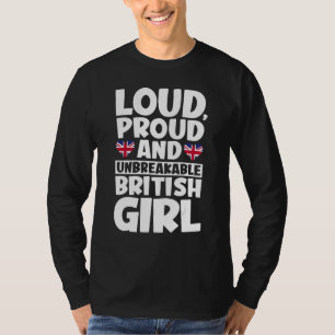 Camiseta Bandera del Reino Unido Orgullosos británicos homb