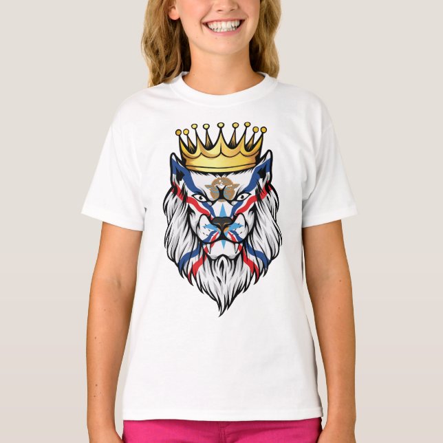 Camiseta Bandera del Rey del León Asirio (Anverso)