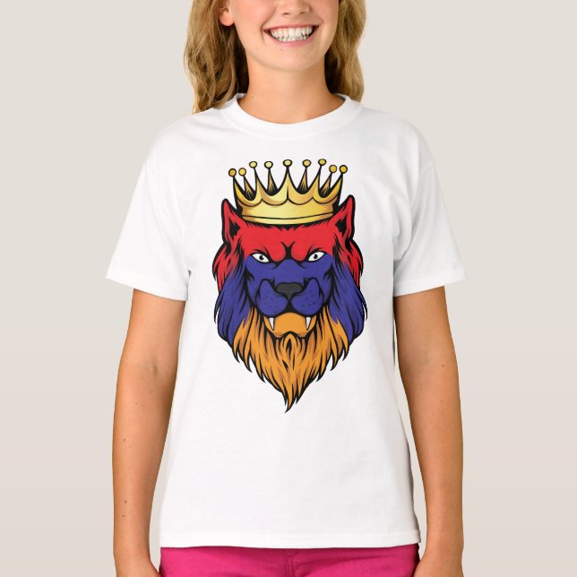 Camiseta Bandera del Rey del León de Armenia (Anverso)