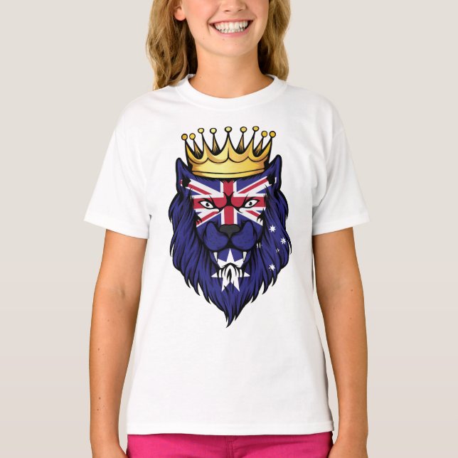 Camiseta Bandera del Rey del León de Australia (Anverso)