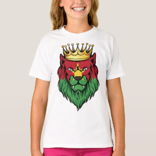 Camiseta Bandera del Rey del León de Burkina Faso